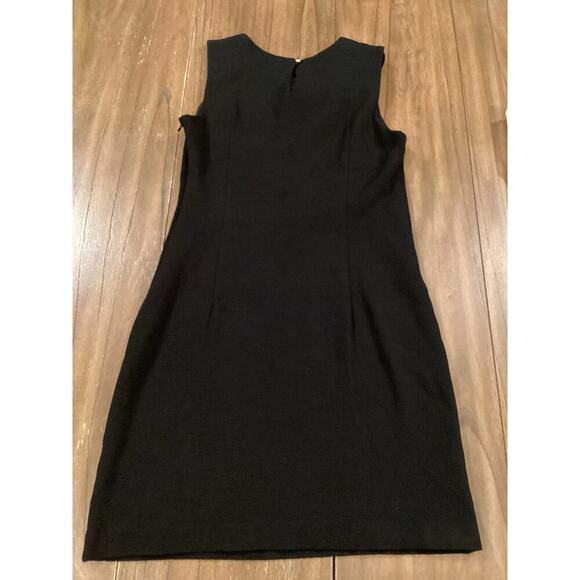 Milly of New York nicolla Bow shoulder Black Sheath Sleeveless mini Dress S - Picture 7 of 12